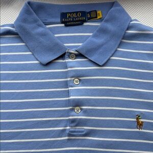 Polo Ralph Lauren Blue Striped Polo Shirt - XL